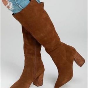 **SOLD** NEW unworn Steve Madden suede knee-high boots
